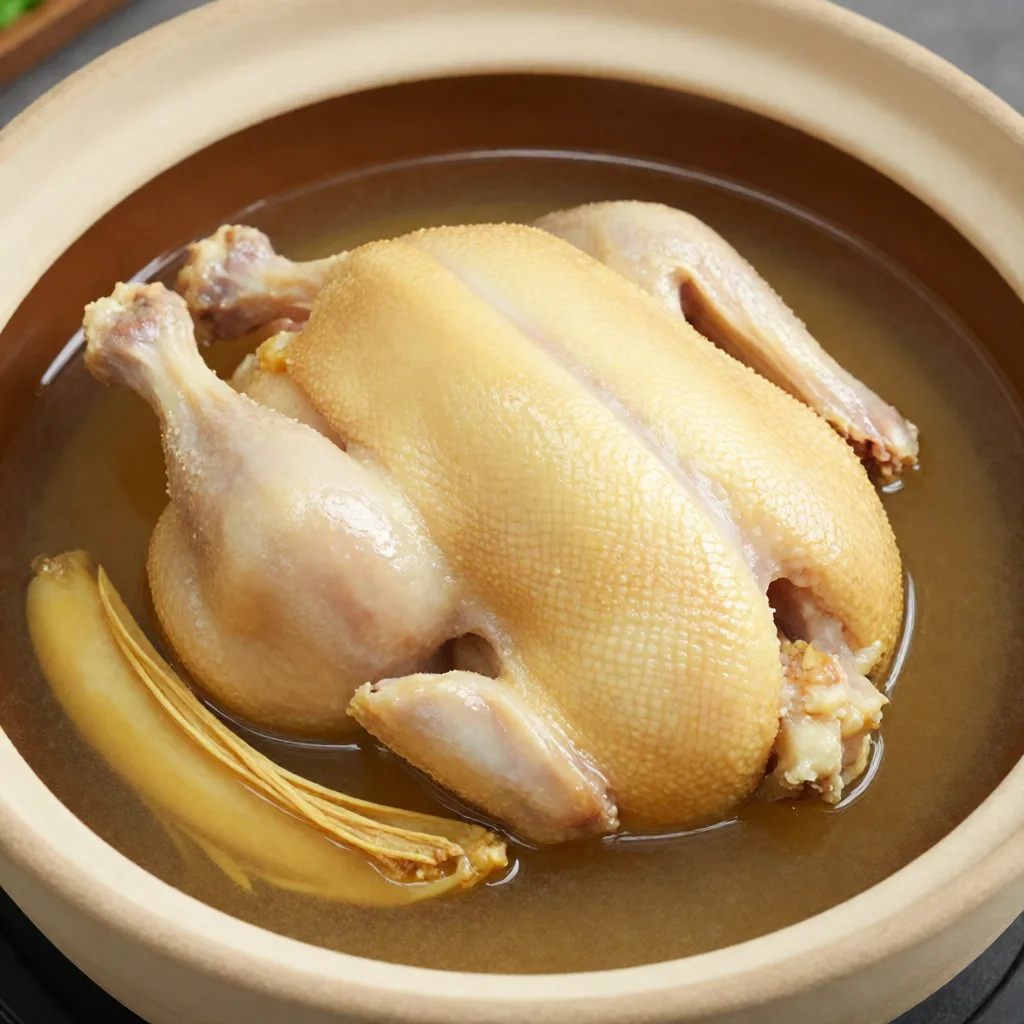 Poulet mijoté à l'angélique