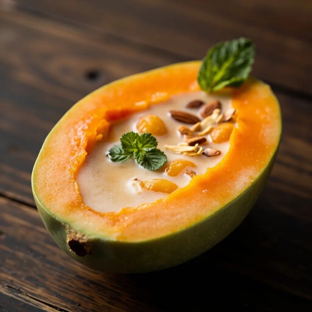 Papaya Almond Milk Tea