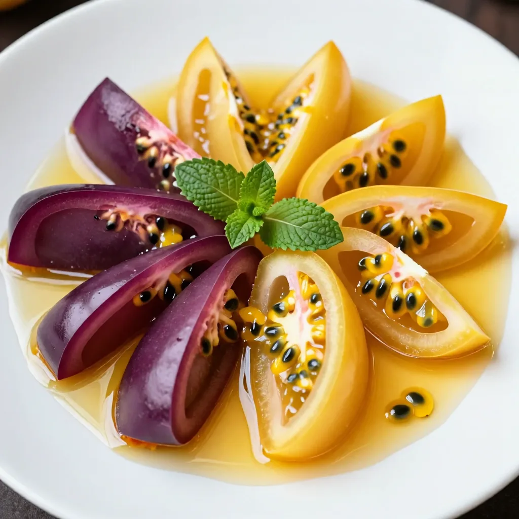 Passion Fruit Honey Tomatoes