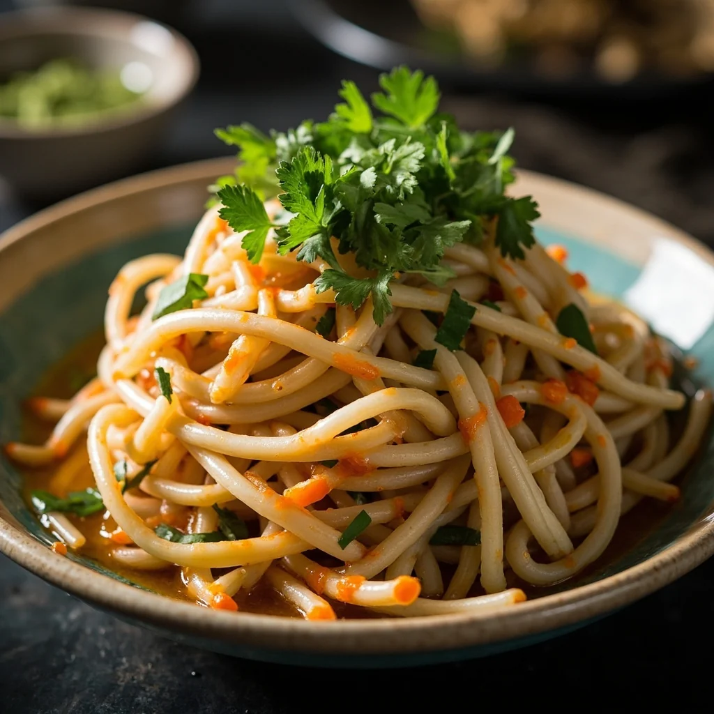 Quick-Style Enoki Mushrooms with Cilantro