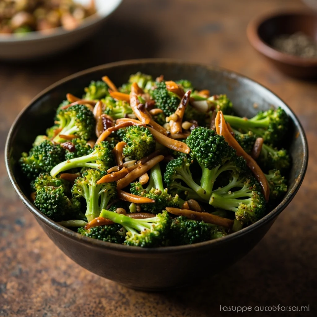 Brocoli sauté aux grains de Sichuan