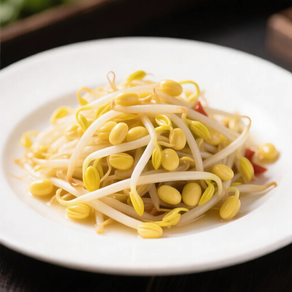 Pousses de soja sautées