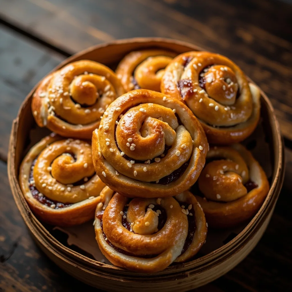 Red Bean Paste Roll Bread