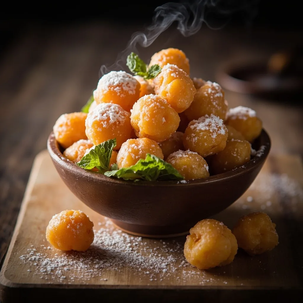 En-cas quotidien | Boulettes de patate douce frites (Boules d'or sous la neige)