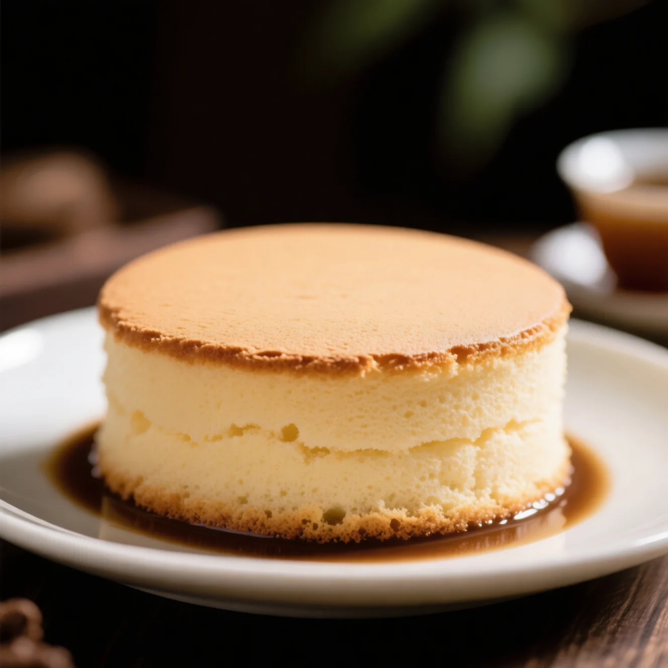 Gâteau Chiffon au Café Léger et Aéré