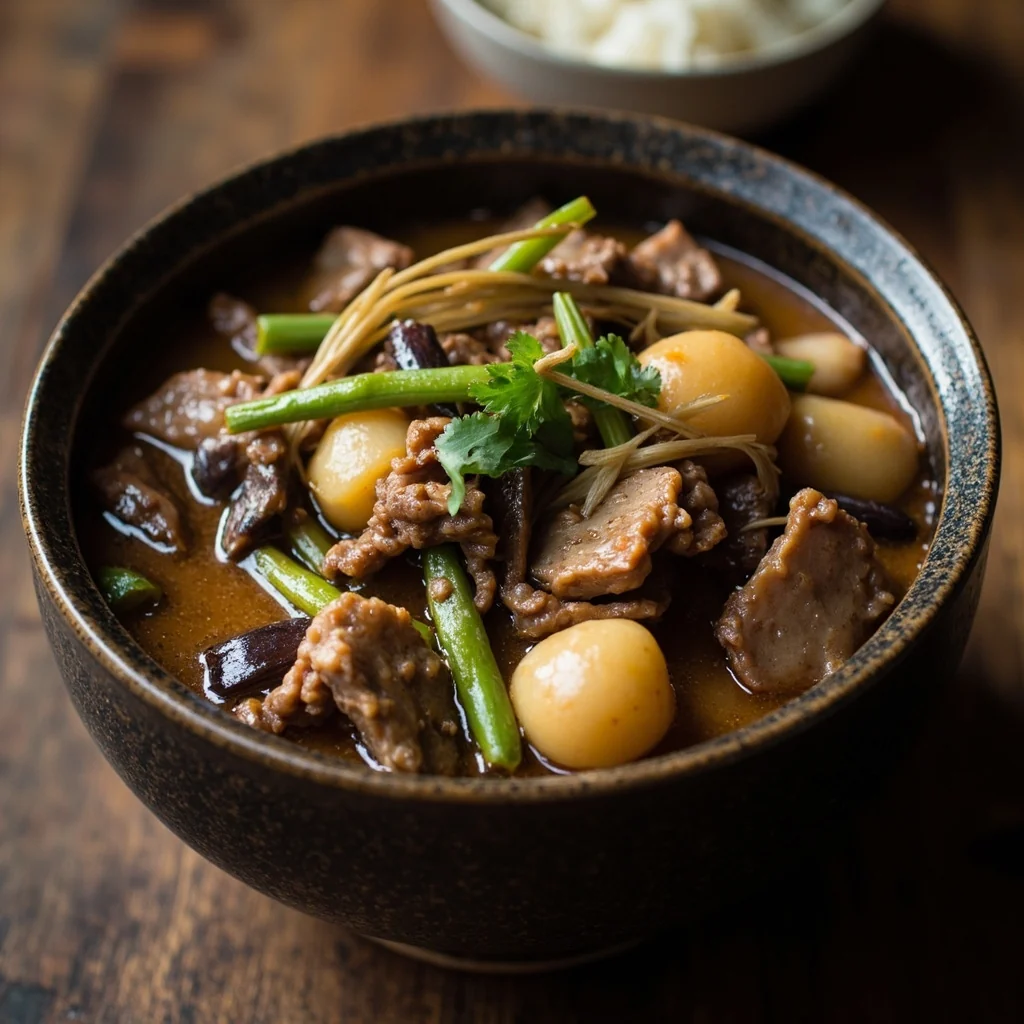 Ragoût d'aubergine et porc du Nord-Est