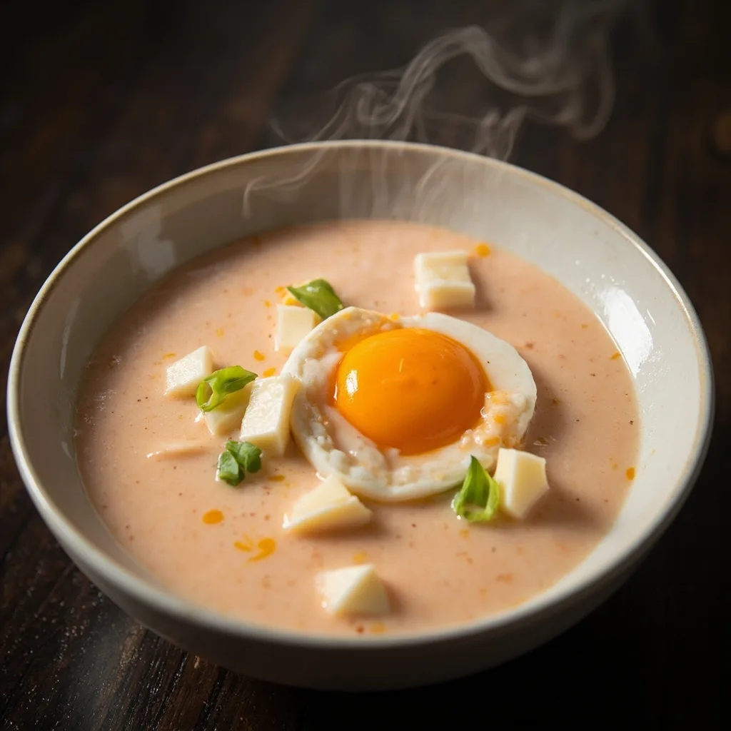 Cremige Tomaten-Eier-Suppe