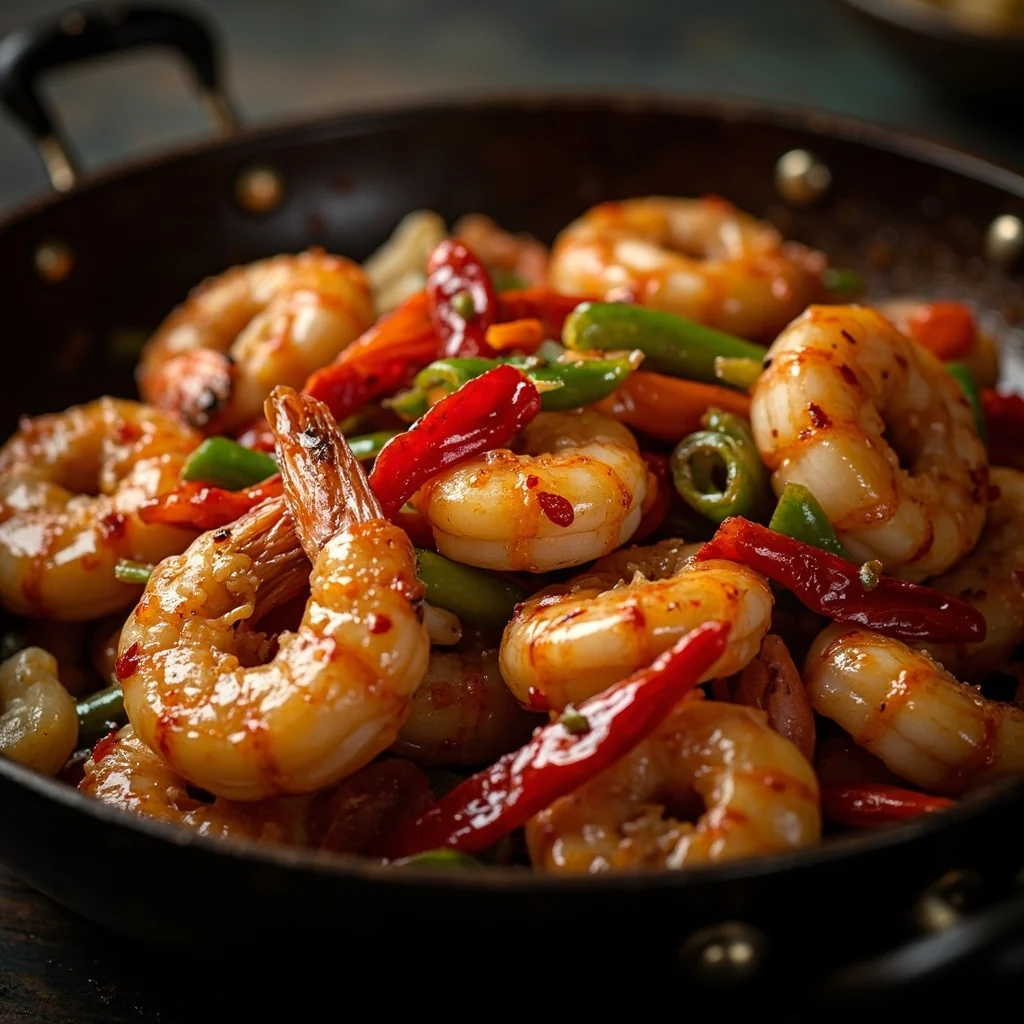 Crevettes Sautées Épicées