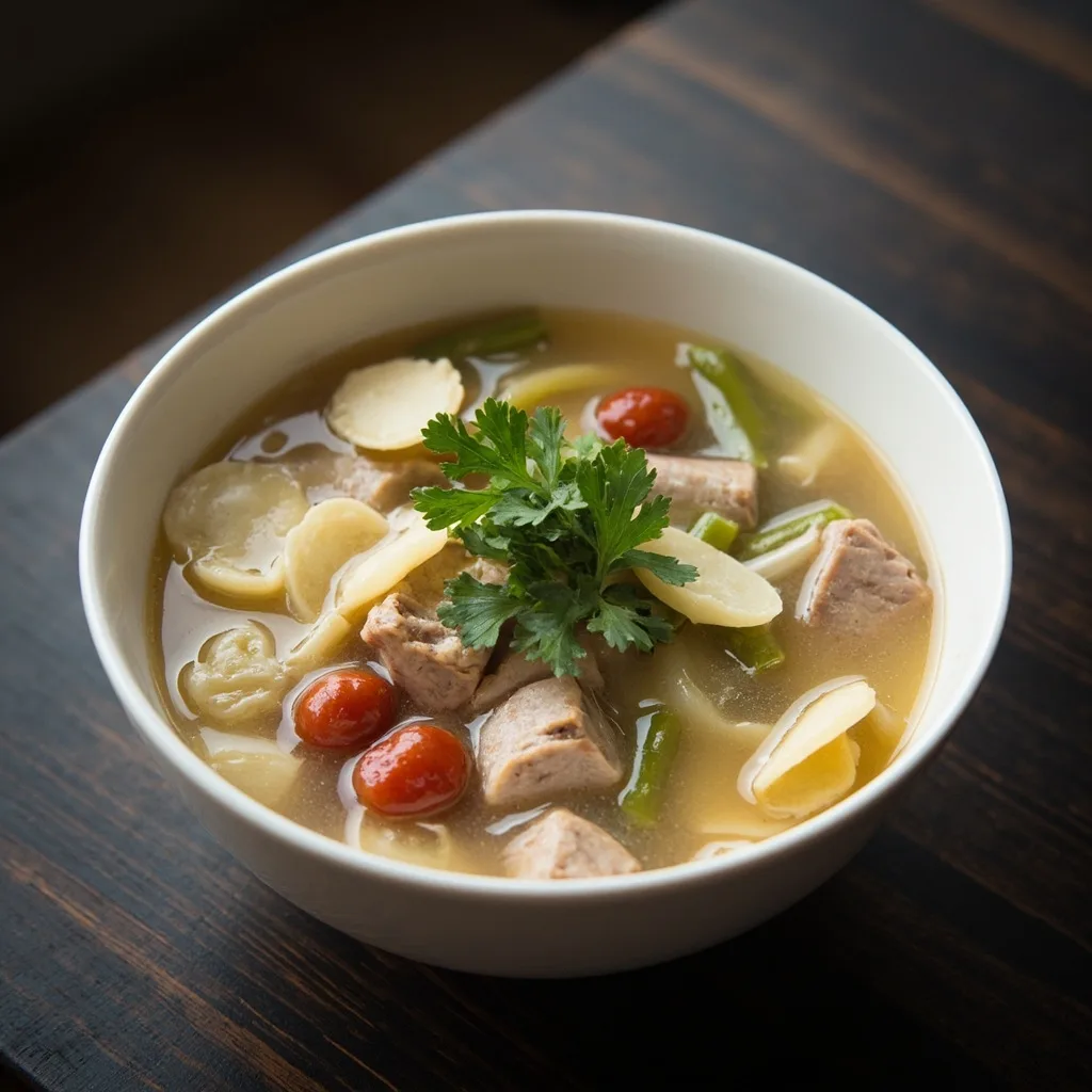 Lotus Root and Mung Bean Soup