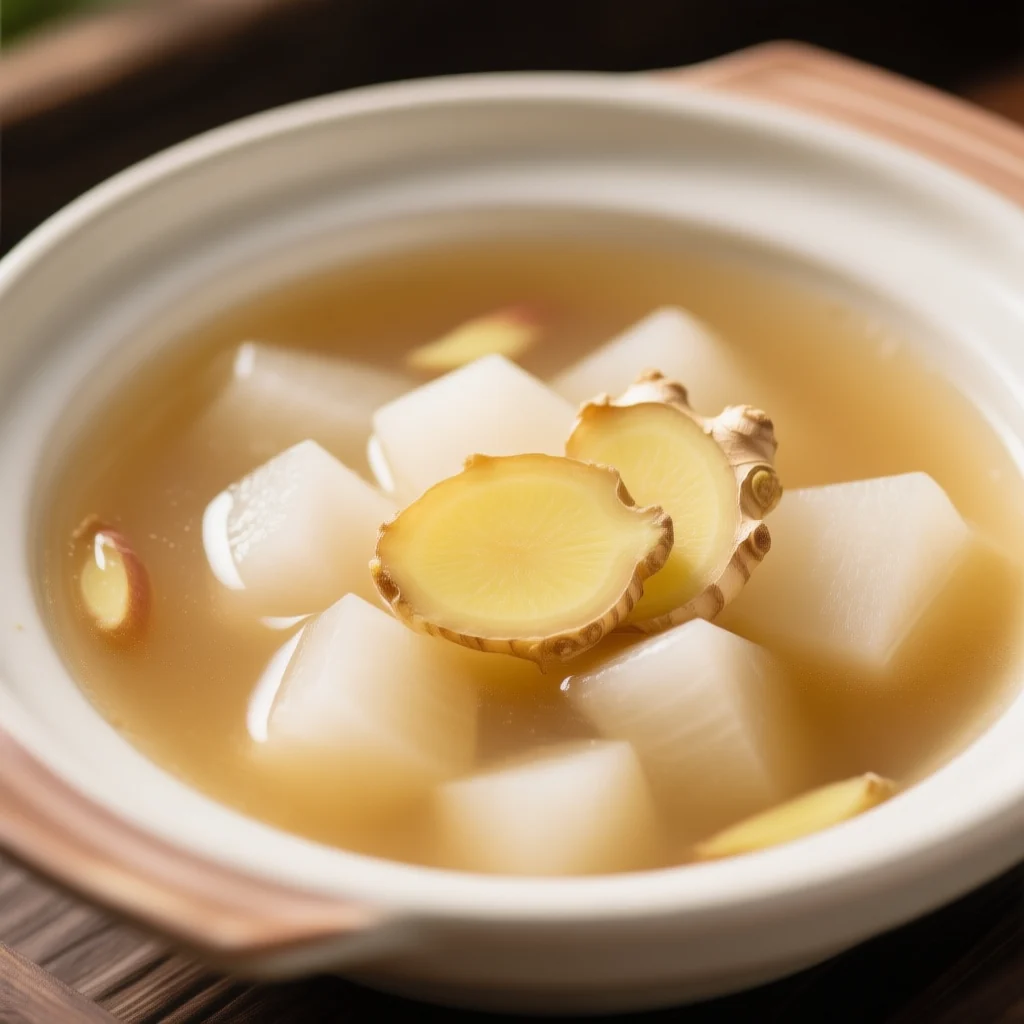 Soupe au Gingembre et au Radis