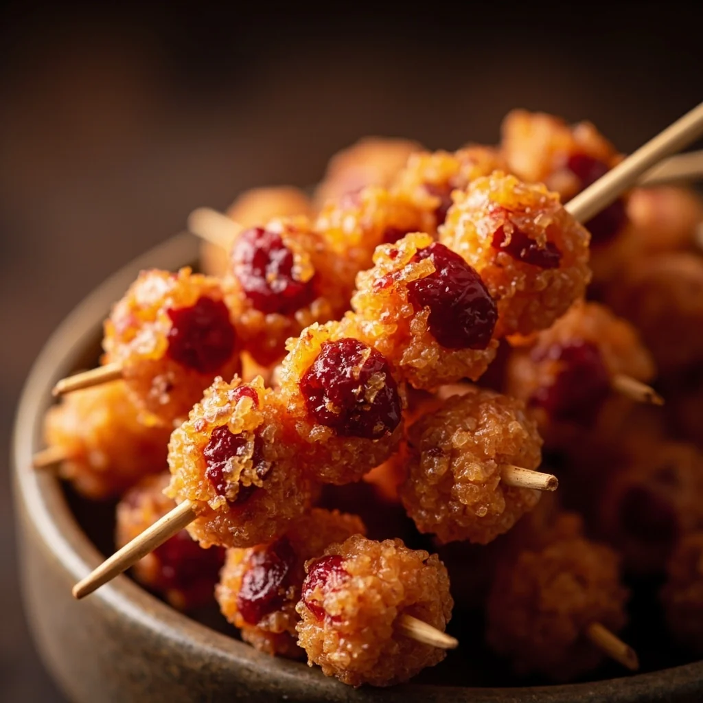 Brochettes d'aubépine croustillantes glacées à la pâte de haricots rouges