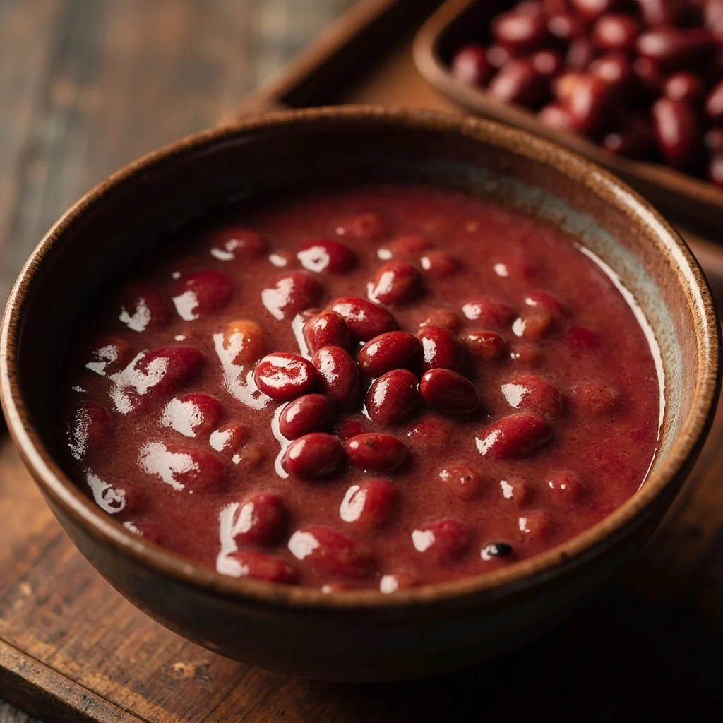 Porridge de haricots rouges onctueux