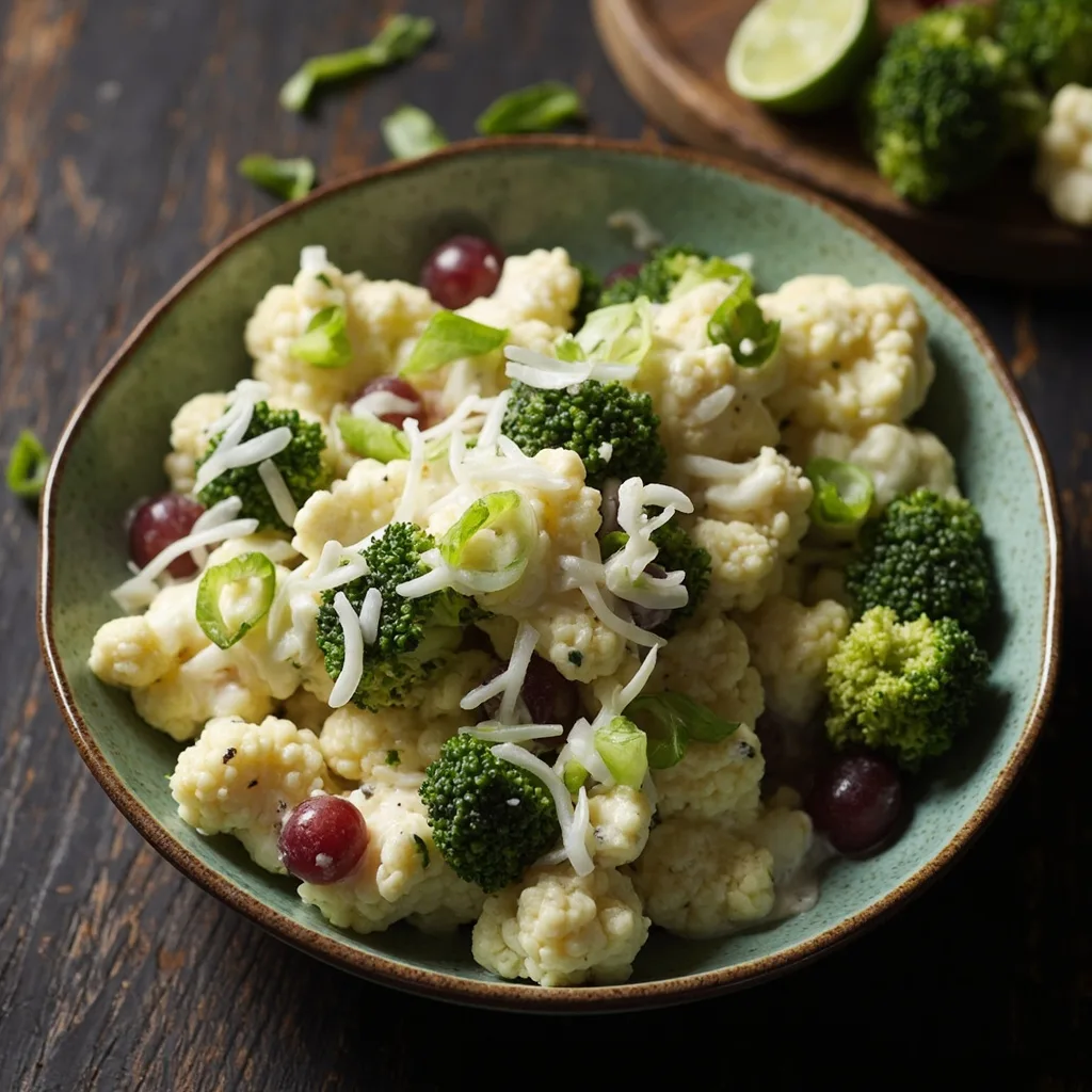 Broccoli Cauliflower Salad