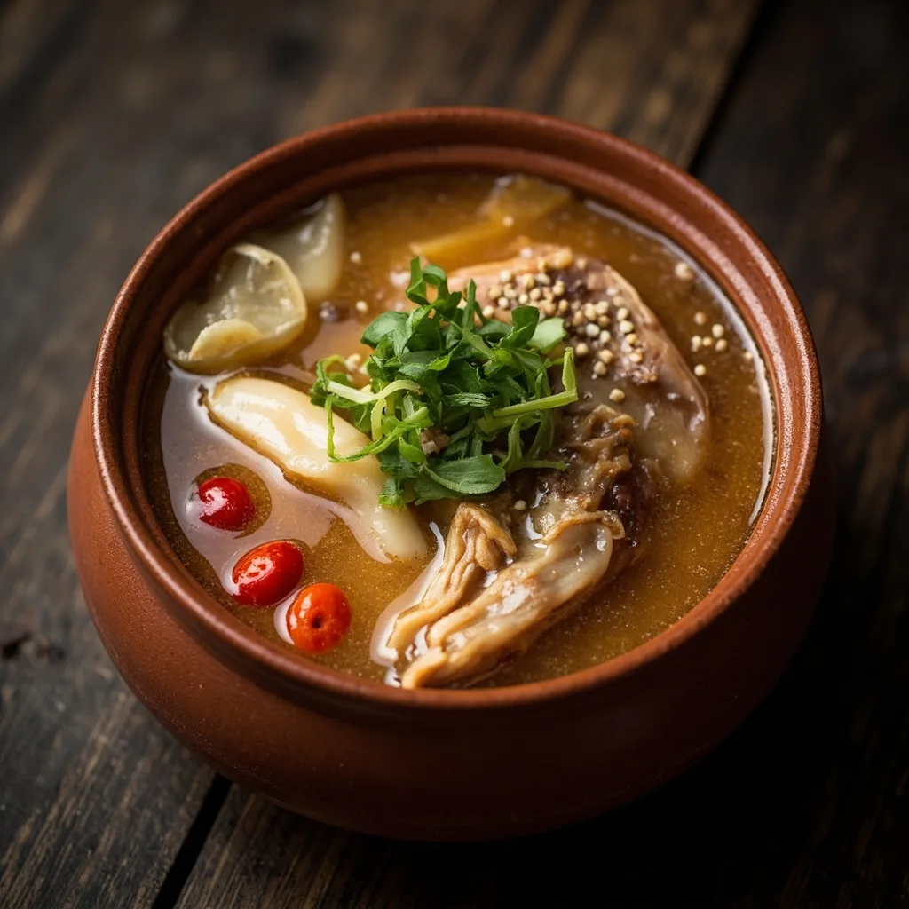 Radish Goji Berry Oxtail Soup