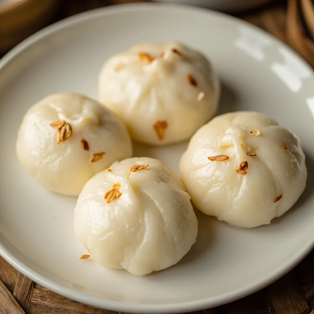 Petits pains vapeur d'avoine au lait