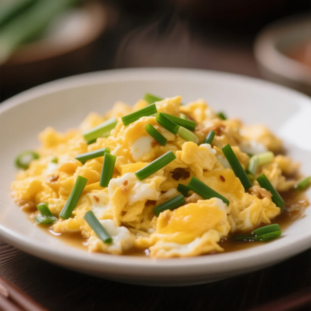 Œufs brouillés à la ciboulette