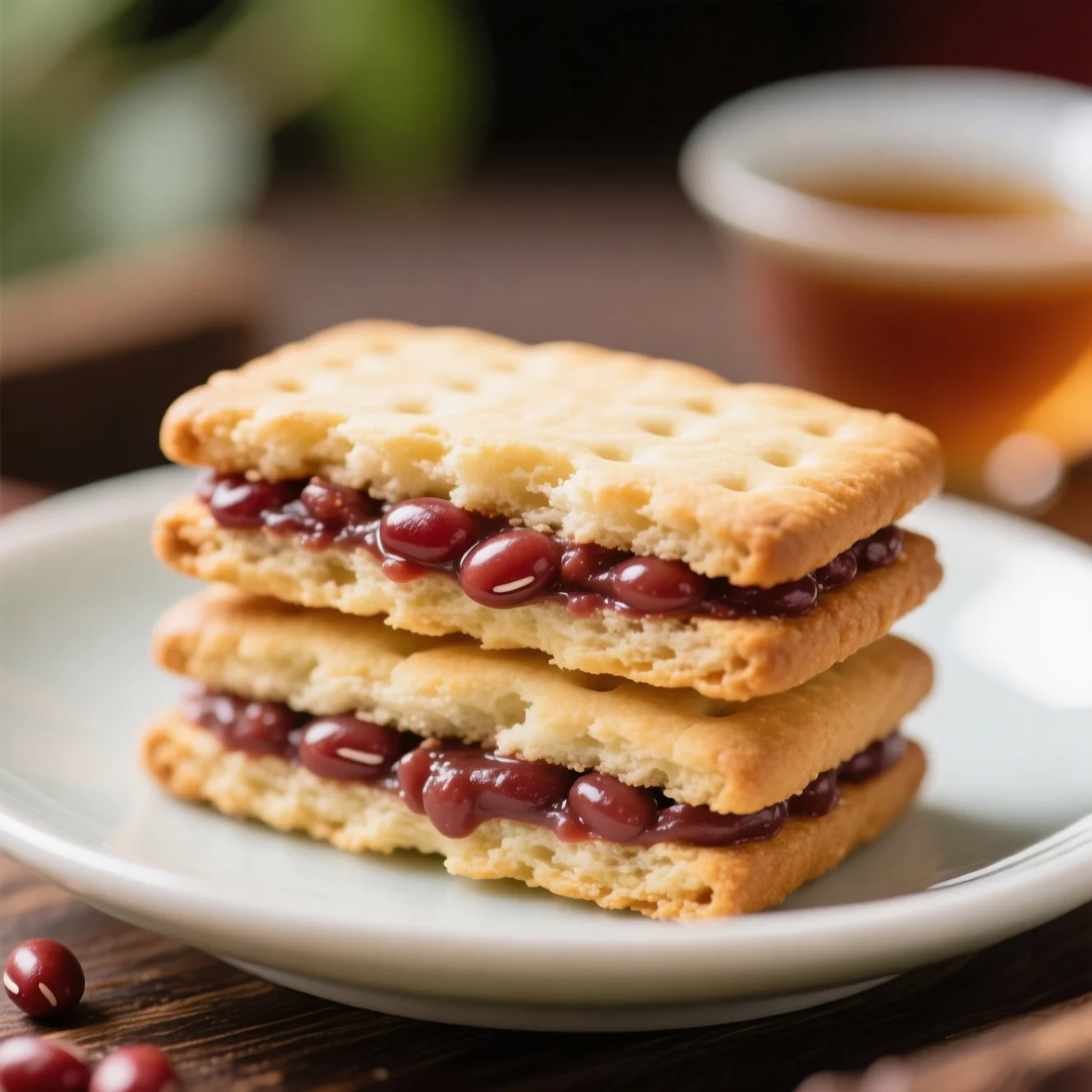 Cookies Sandwich à la Pâte de Haricots Rouges