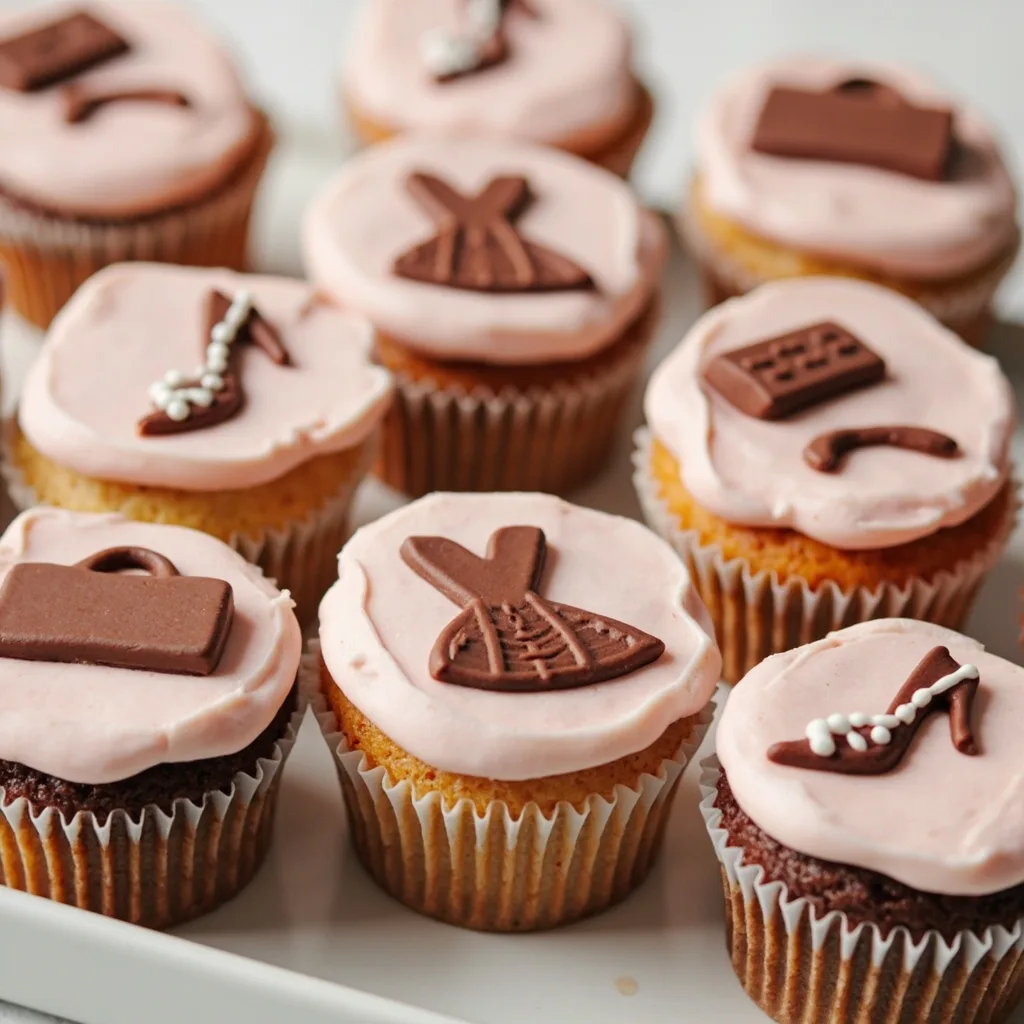 Cupcakes sur le thème des essentiels féminins