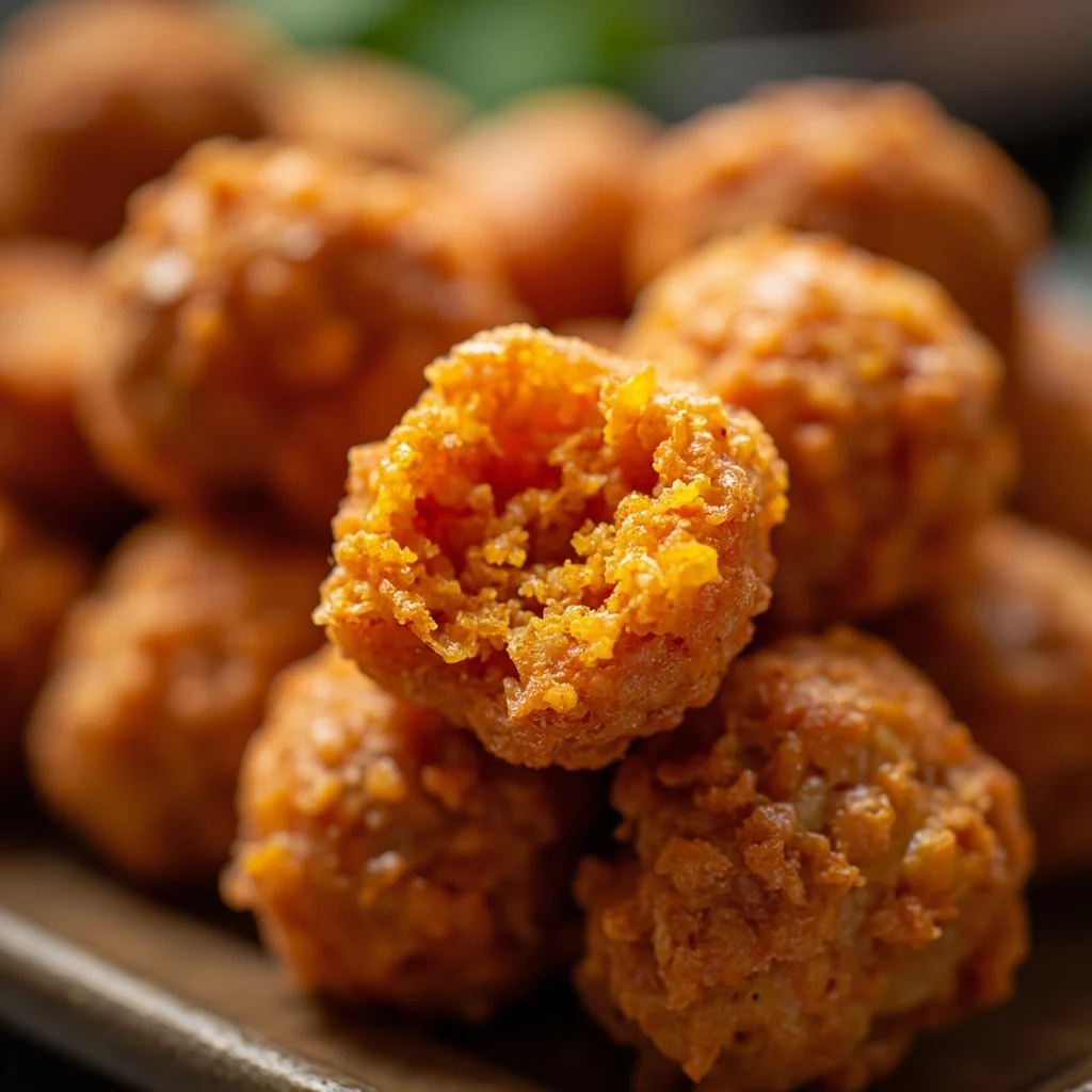 Boules de Patate Douce Frites Croustillantes
