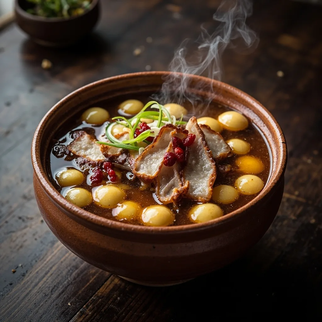 Cured Pork and Soybean Soup