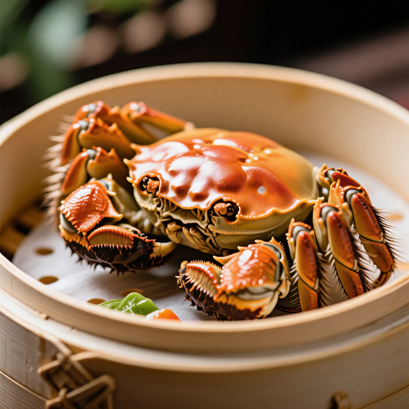 Crabes Poilus Yang Classiques à la Vapeur