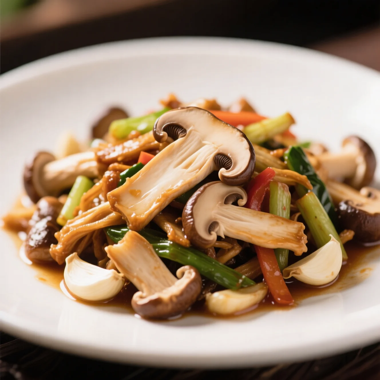 Pleurotes du Roi déchirés à la main