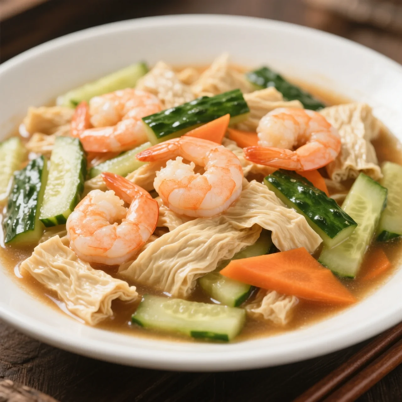 Crevettes avec gluten de blé