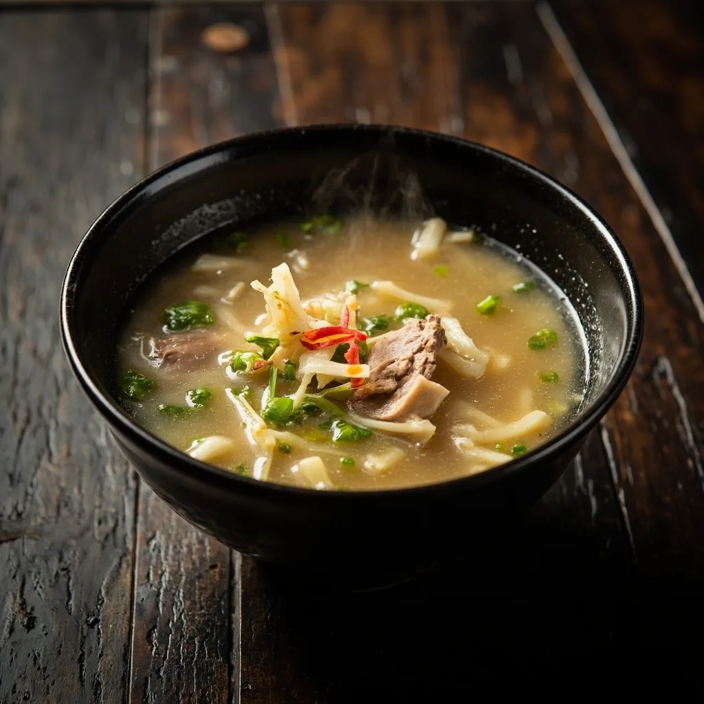 Pickled Mustard Greens and Lamb Tripe Soup