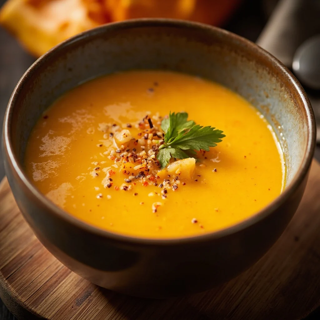 Soupe crémeuse à la citrouille