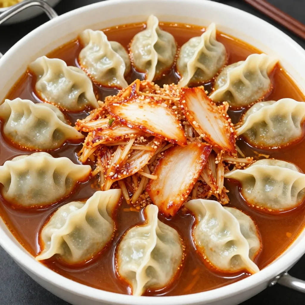 Fondue chinoise de dumplings épicée et acidulée