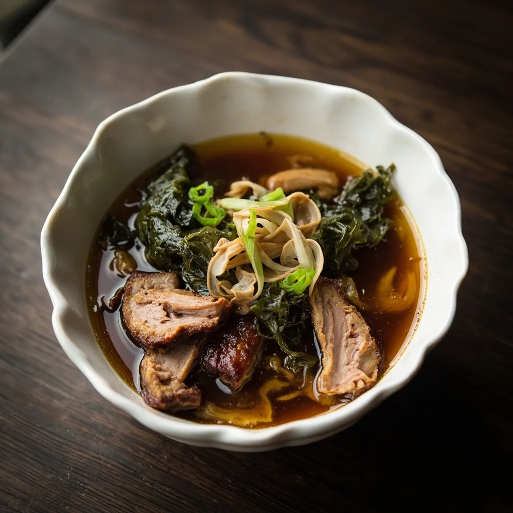 Seaweed and Roast Duck Soup