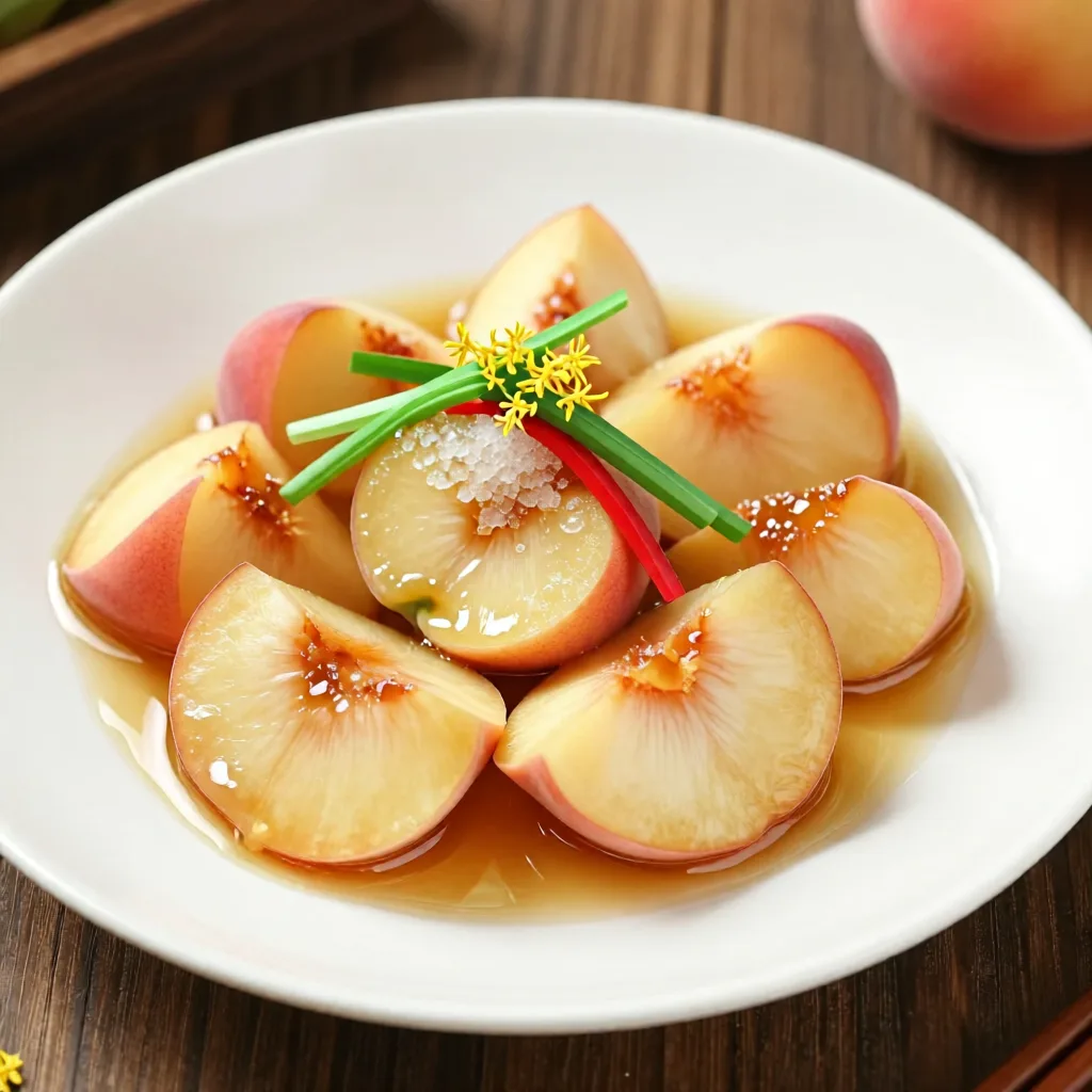 Honey-Glazed Feicheng Peaches