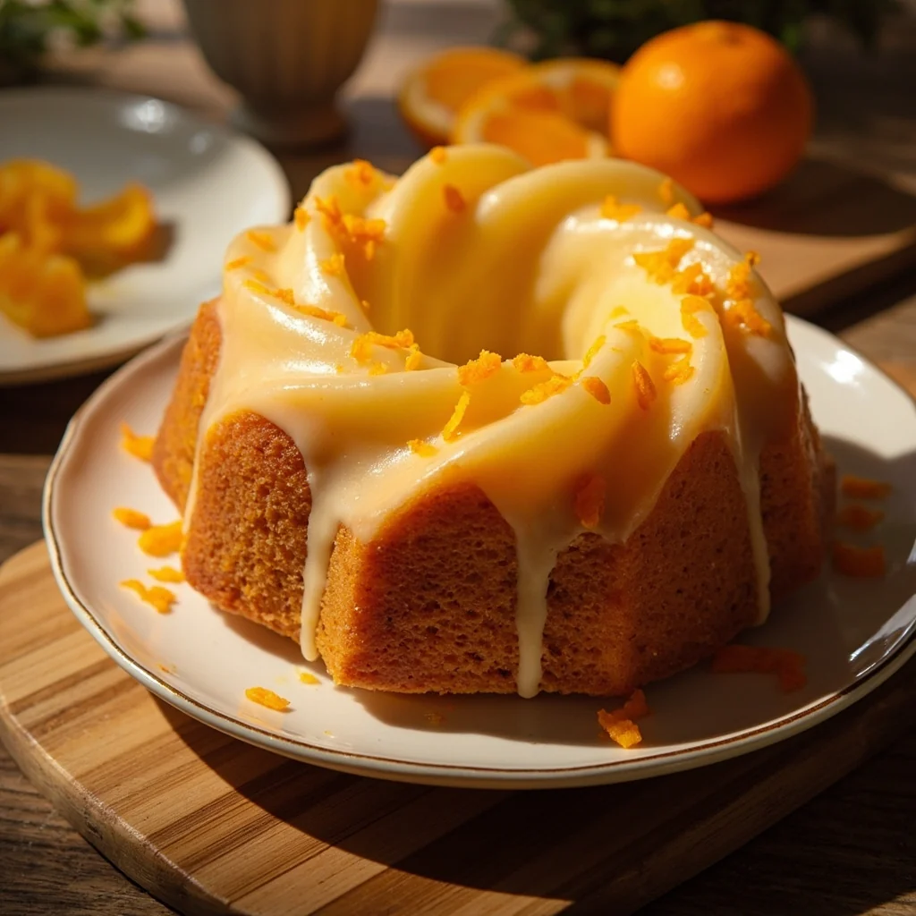 Gâteau quatre-quarts à l'orange