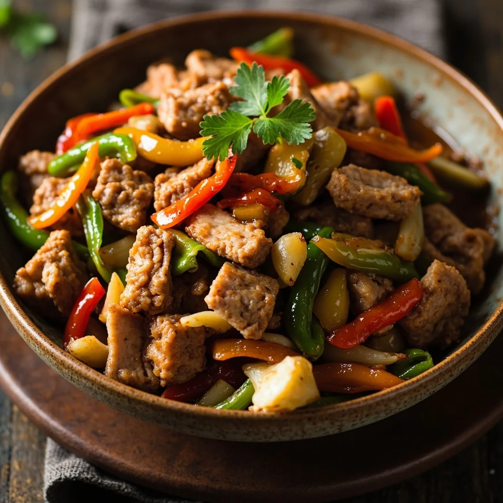 Légumes Mixtes Sautés au Porc