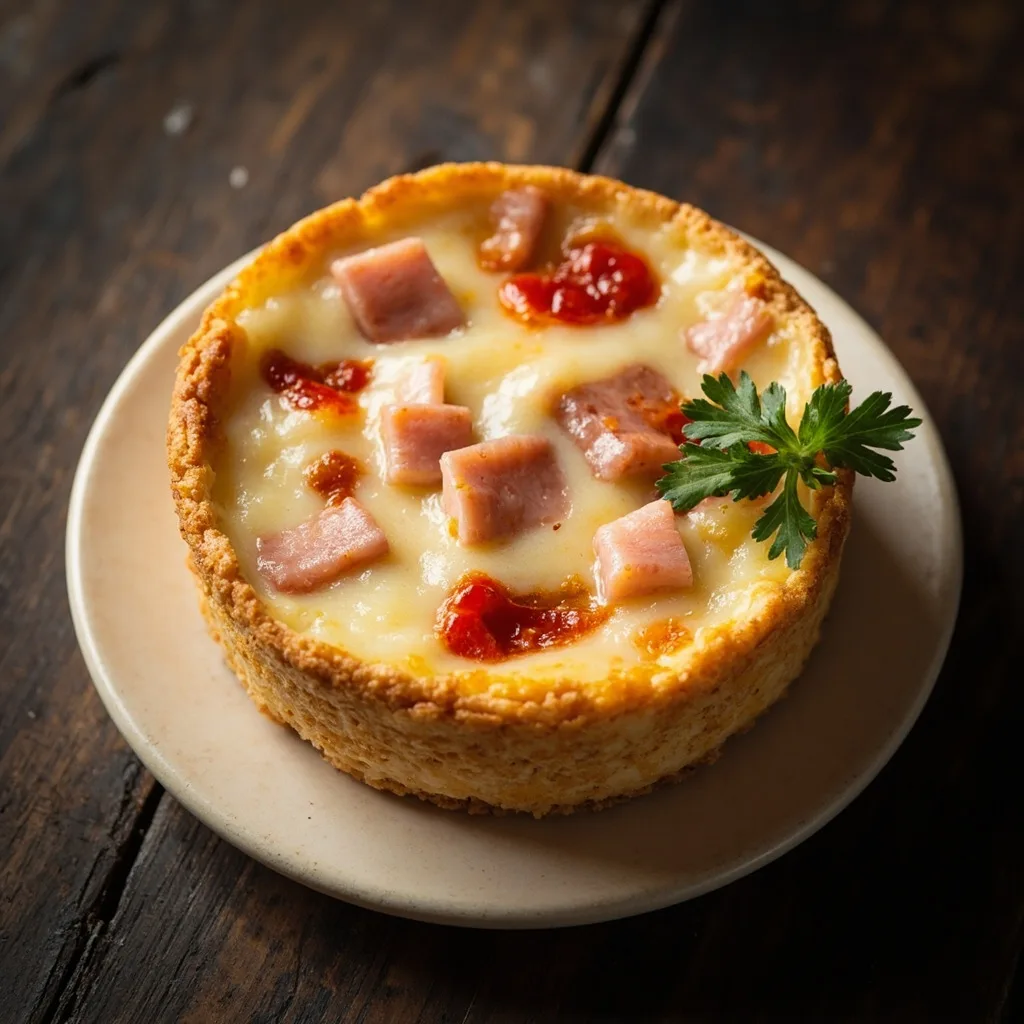 Ham and Swiss Appetizer Cheesecake