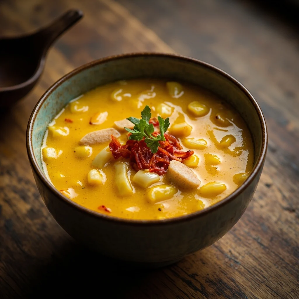 Soupe fraîche au maïs doux