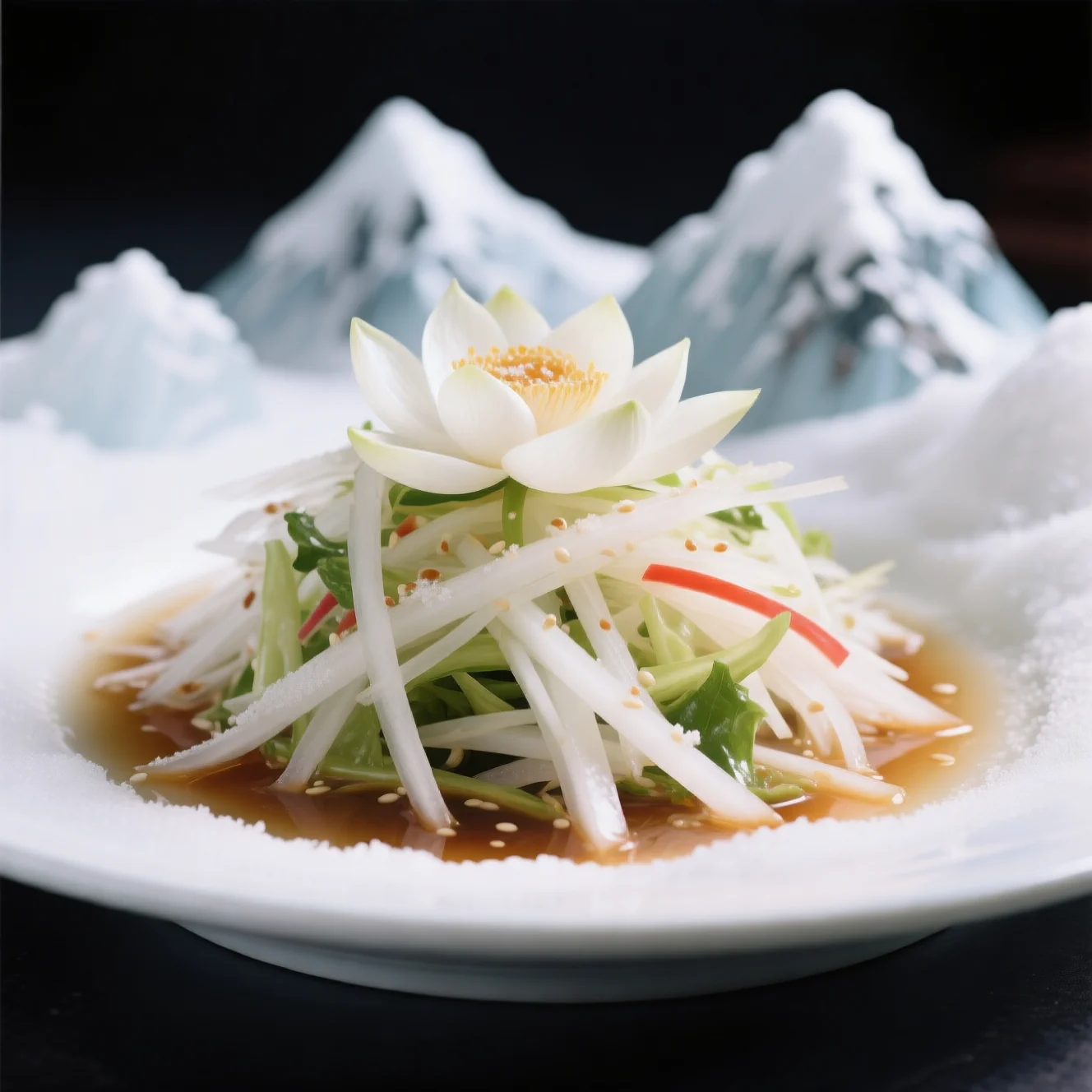 Salade de Lotus de Neige de la Montagne Glacée