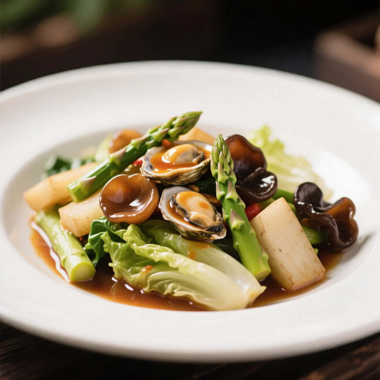 Légumes sautés à la sauce aux huîtres