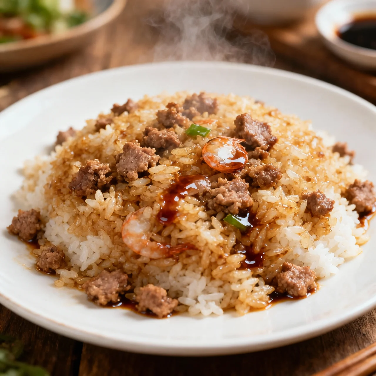 Riz sauté à la sauce soja