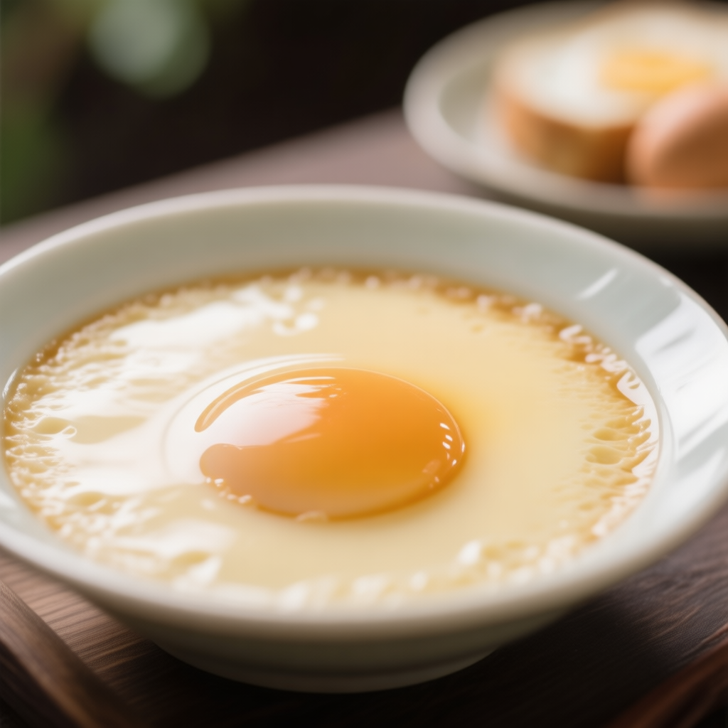 Flan à la vapeur d'œufs