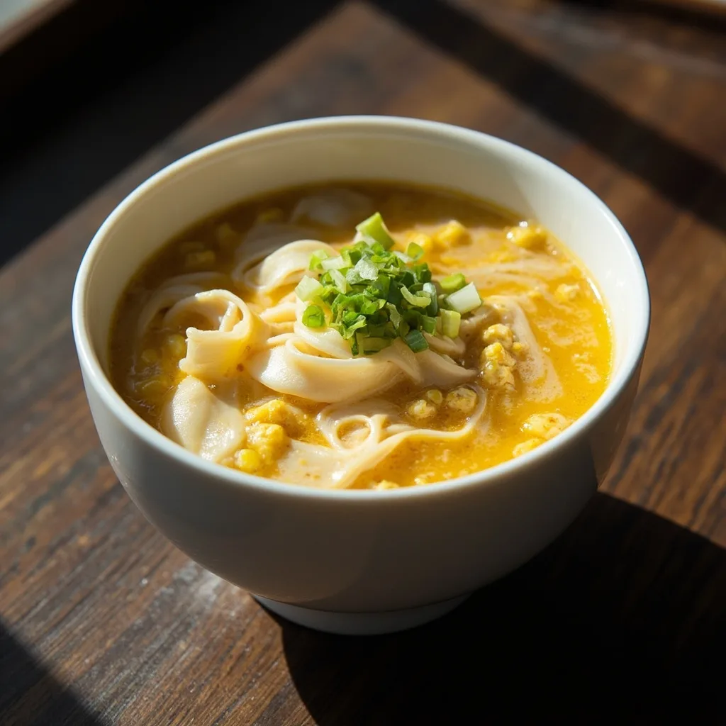 Minced Chicken and Corn Soup