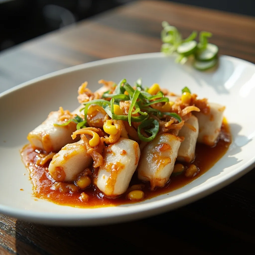Squid Stir-Fried with Salad Dressing