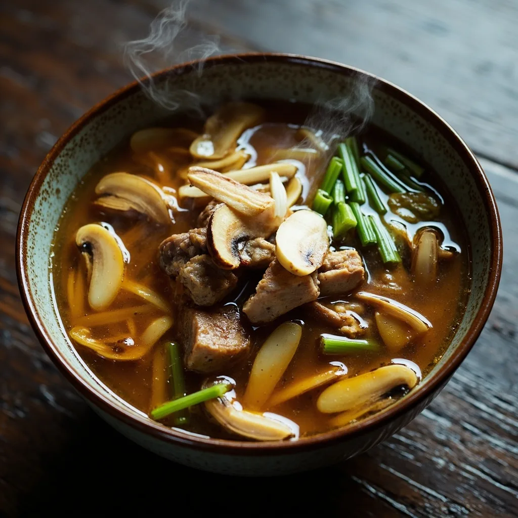 Fresh Mushroom Duck Soup