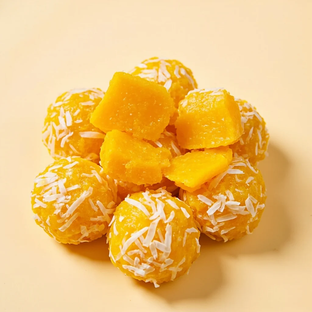 Boulettes de riz gluant à la citrouille et coco
