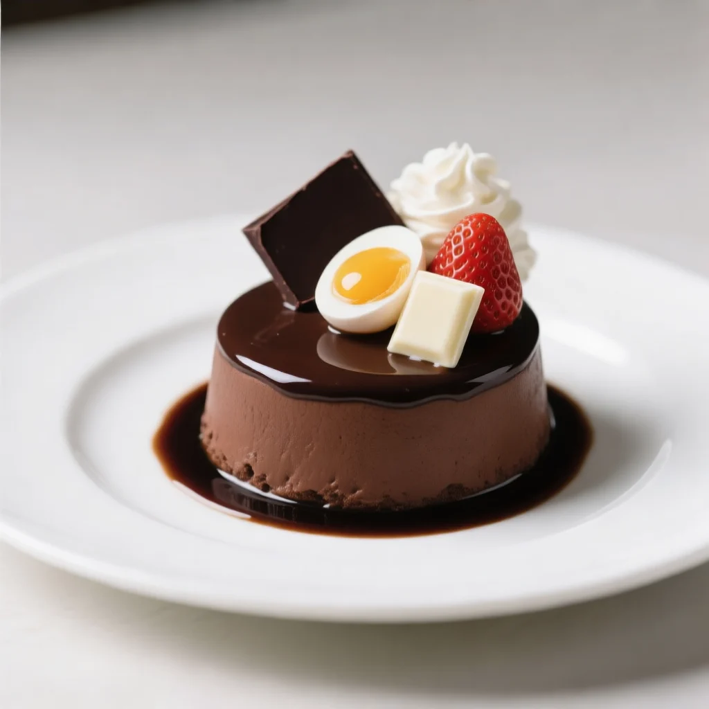 Mousse au chocolat sauce soja