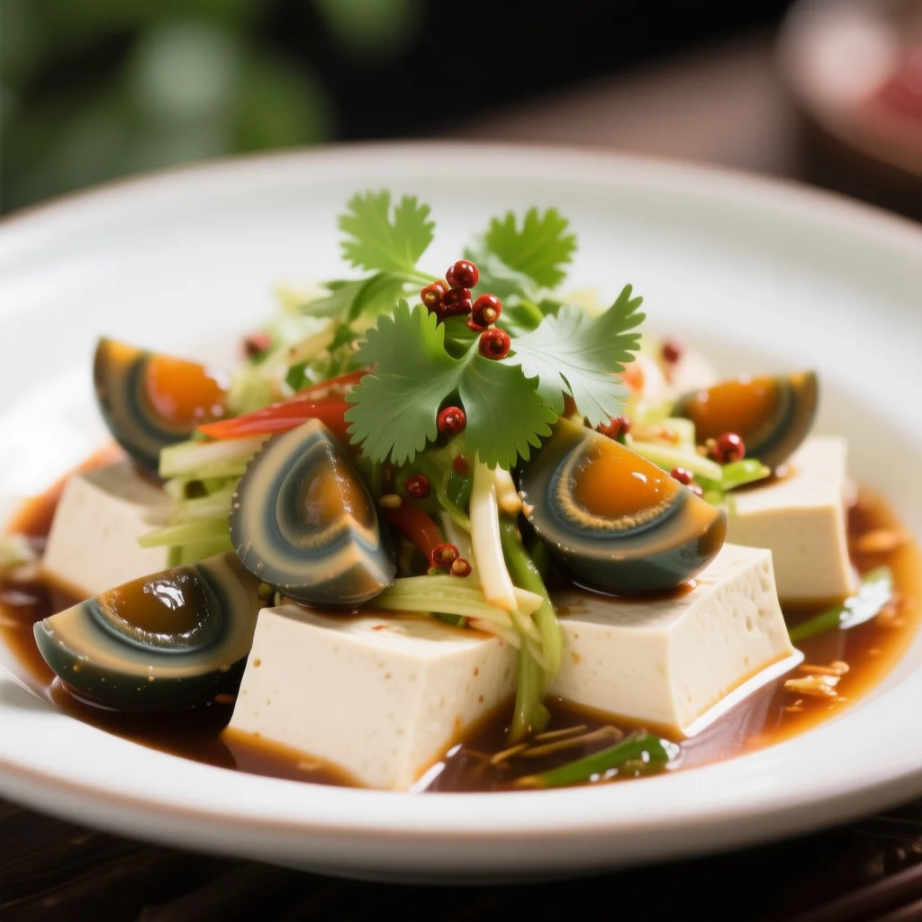 Salade d'Œufs de Cent Ans et de Tofu
