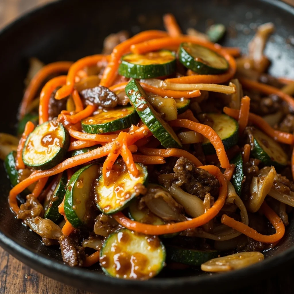 Courgettes Sautées à la Sauce Huitre