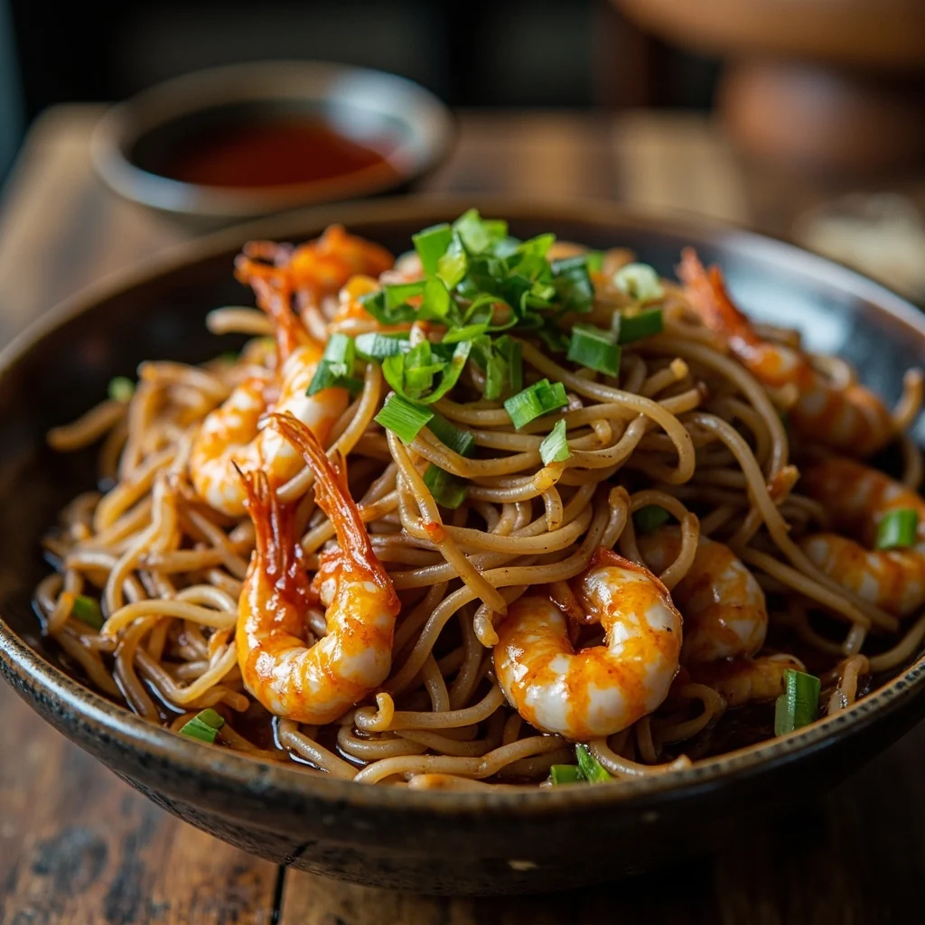 Fruits de mer à l'huile de ciboule et sauce soja