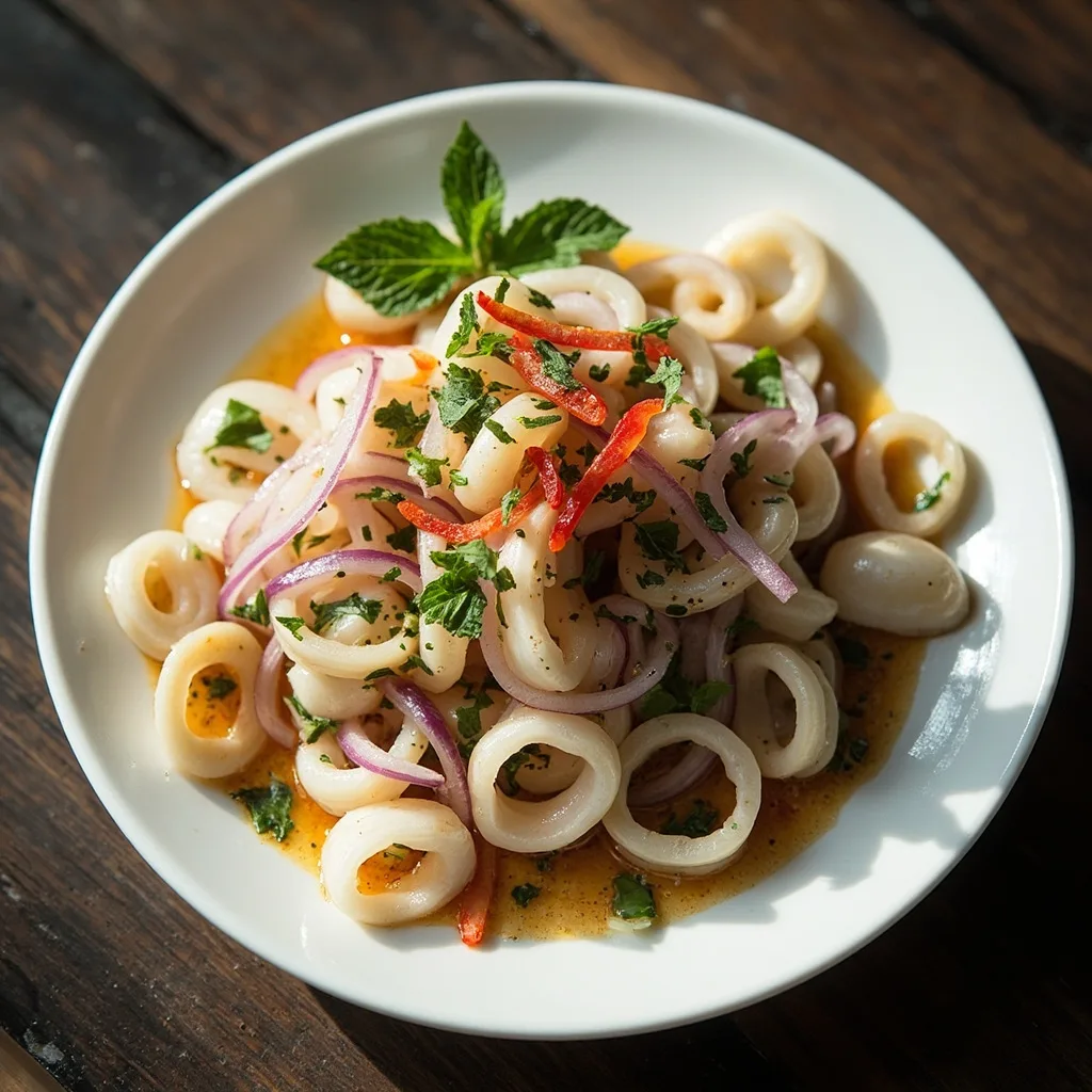 Kaltes Tintenfischsalat