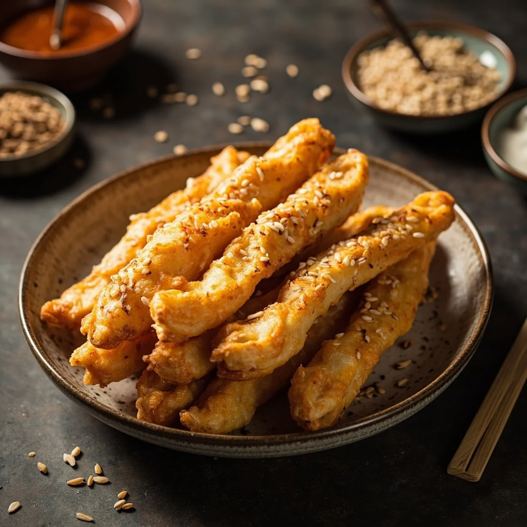 Bâtonnets de sésame croustillants